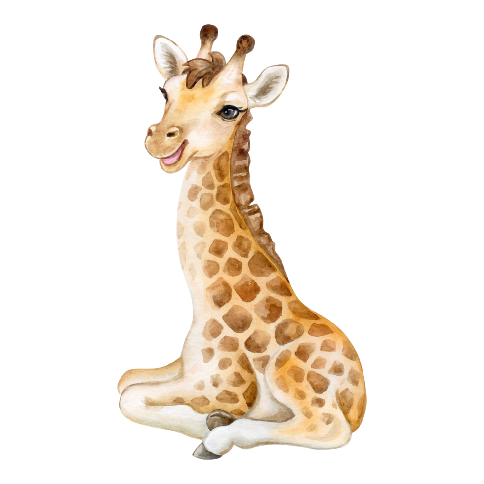 Giraffe cartoon style illustration. 23354039 PNG