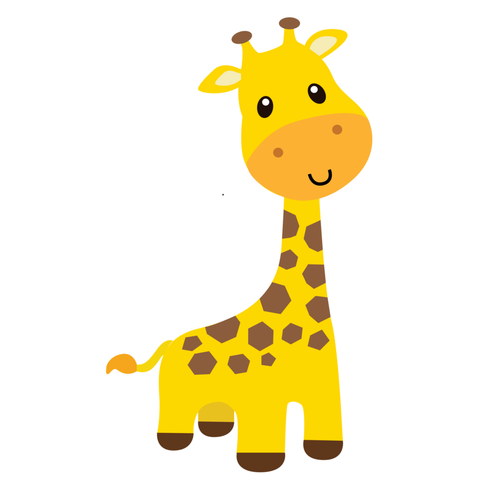 linda dibujos animados jirafa ilustración 23354080 PNG