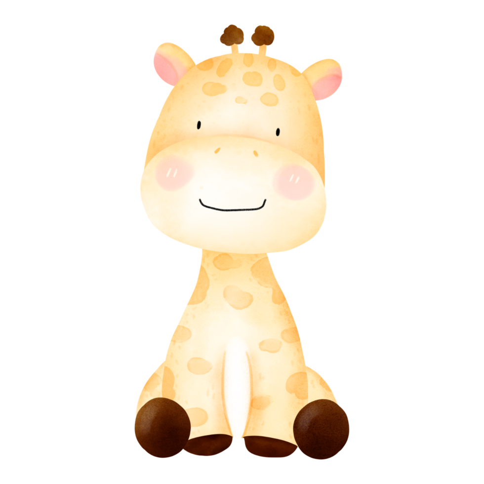 Free Funny Cartoon Giraffe Illustration 23354087 PNG with Transparent