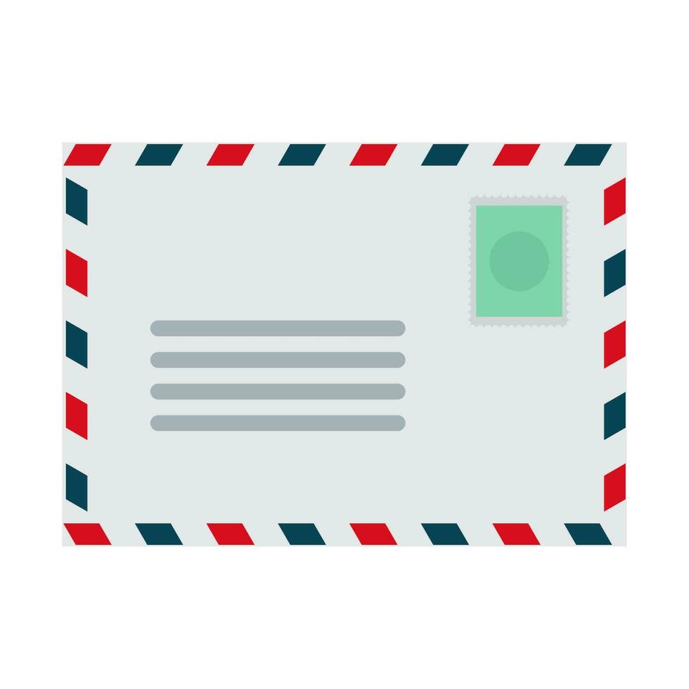 Retro message letter vector illustration icon