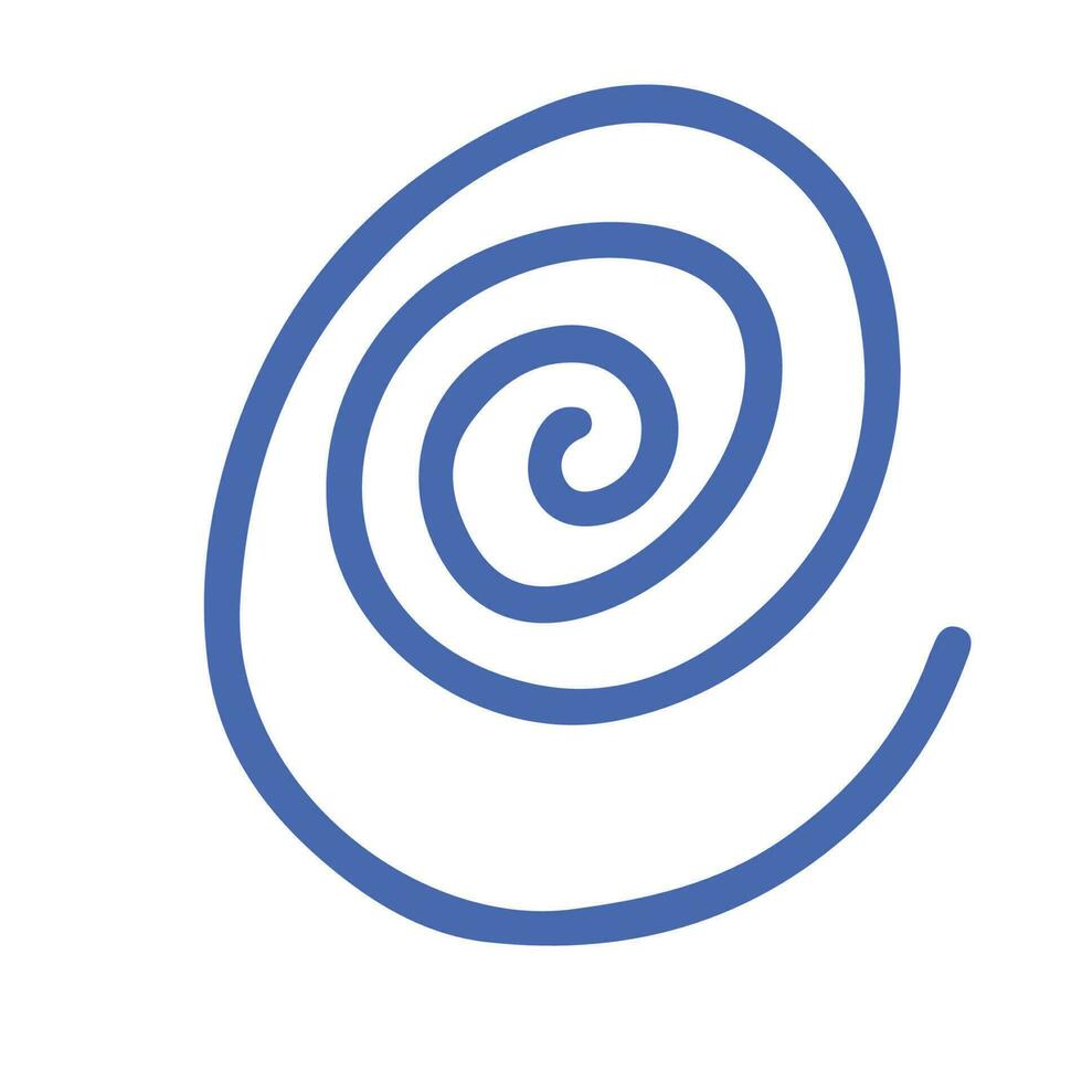 blue spirals line, good for graphic design resource vector