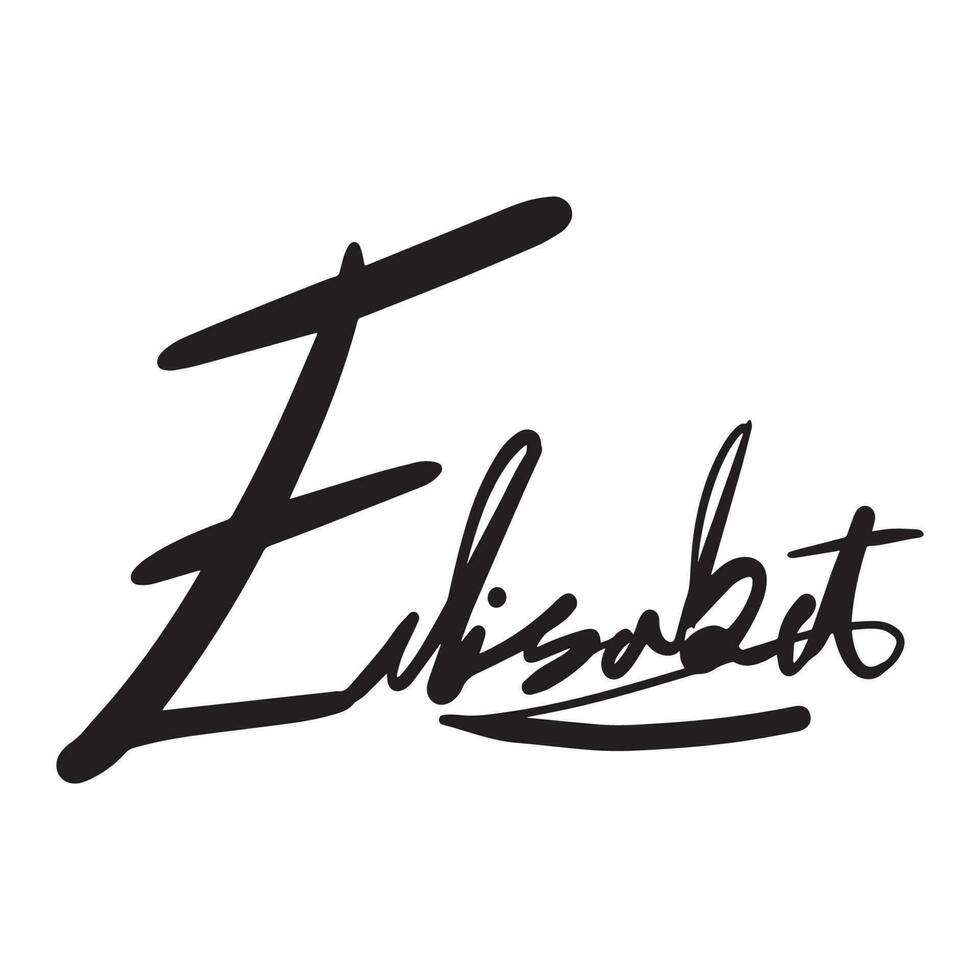 E Signature lettering ,good for graphic design resources, pamflets, mail, letters, banners, prints, posters, bussiness, and more. vector