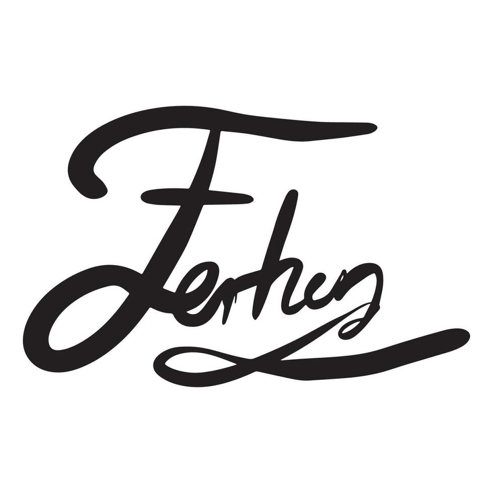 F firma letras ,bien para gráfico diseño recursos, panfletos, correo, letras, pancartas, huellas dactilares, carteles, negocio, y más. vector