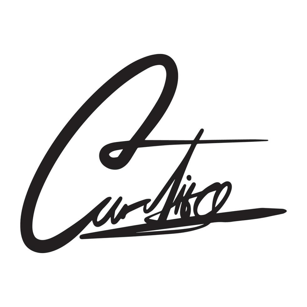 C Signature lettering ,good for graphic design resources, pamflets, mail, letters, banners, prints, posters, bussiness, and more. vector