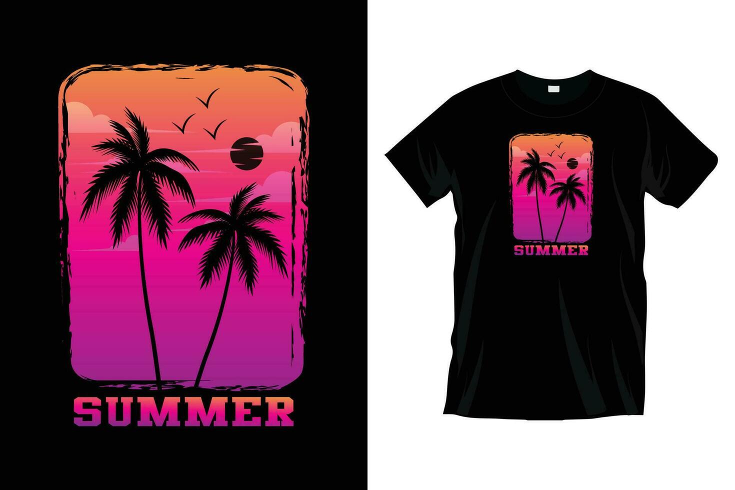 California Ocean side stylish t-shirt and apparel trendy design with palm trees silhouettes, typography, print, vector illustration. Summer Vacation t shirt design vector.