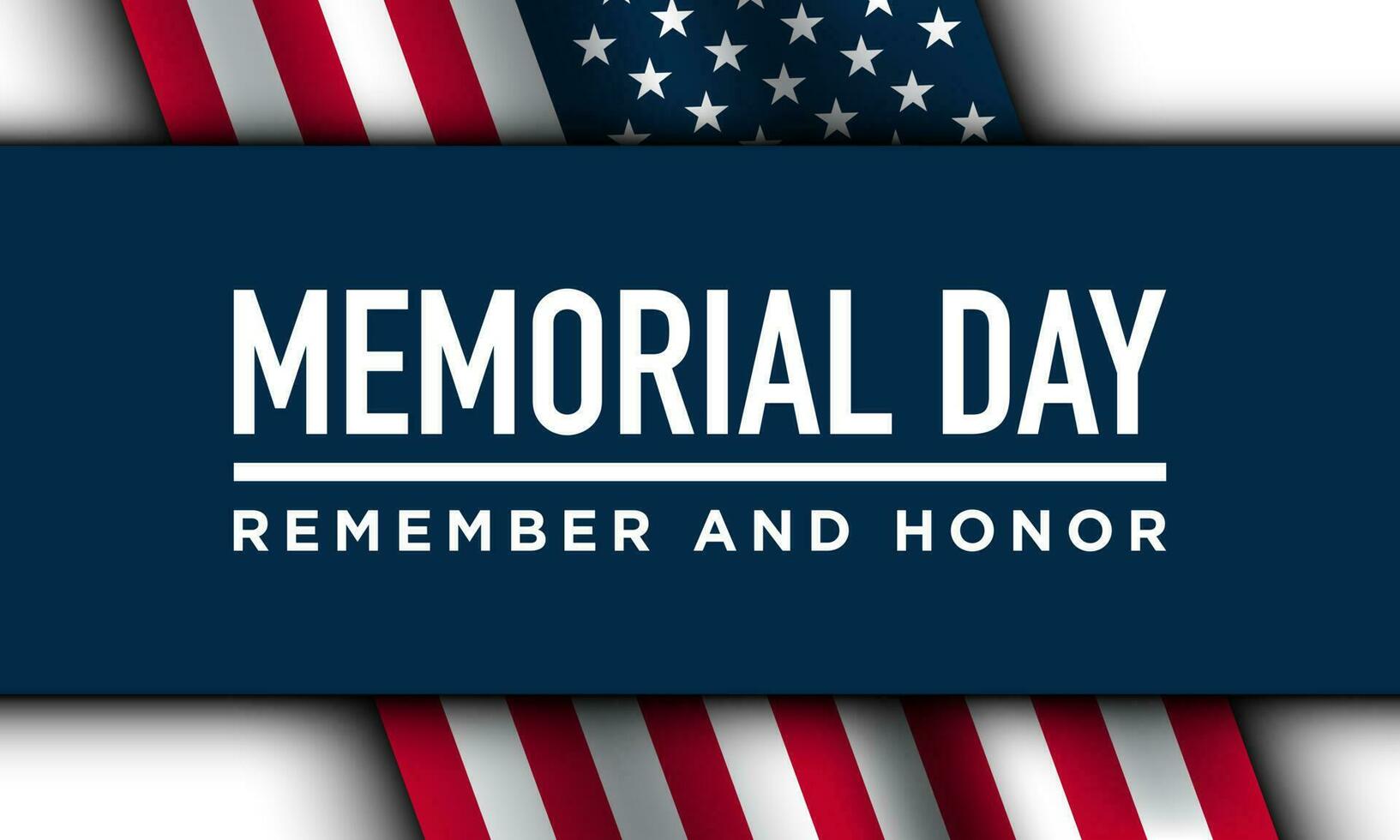 Memorial Day Background Design. Vector Illustration.