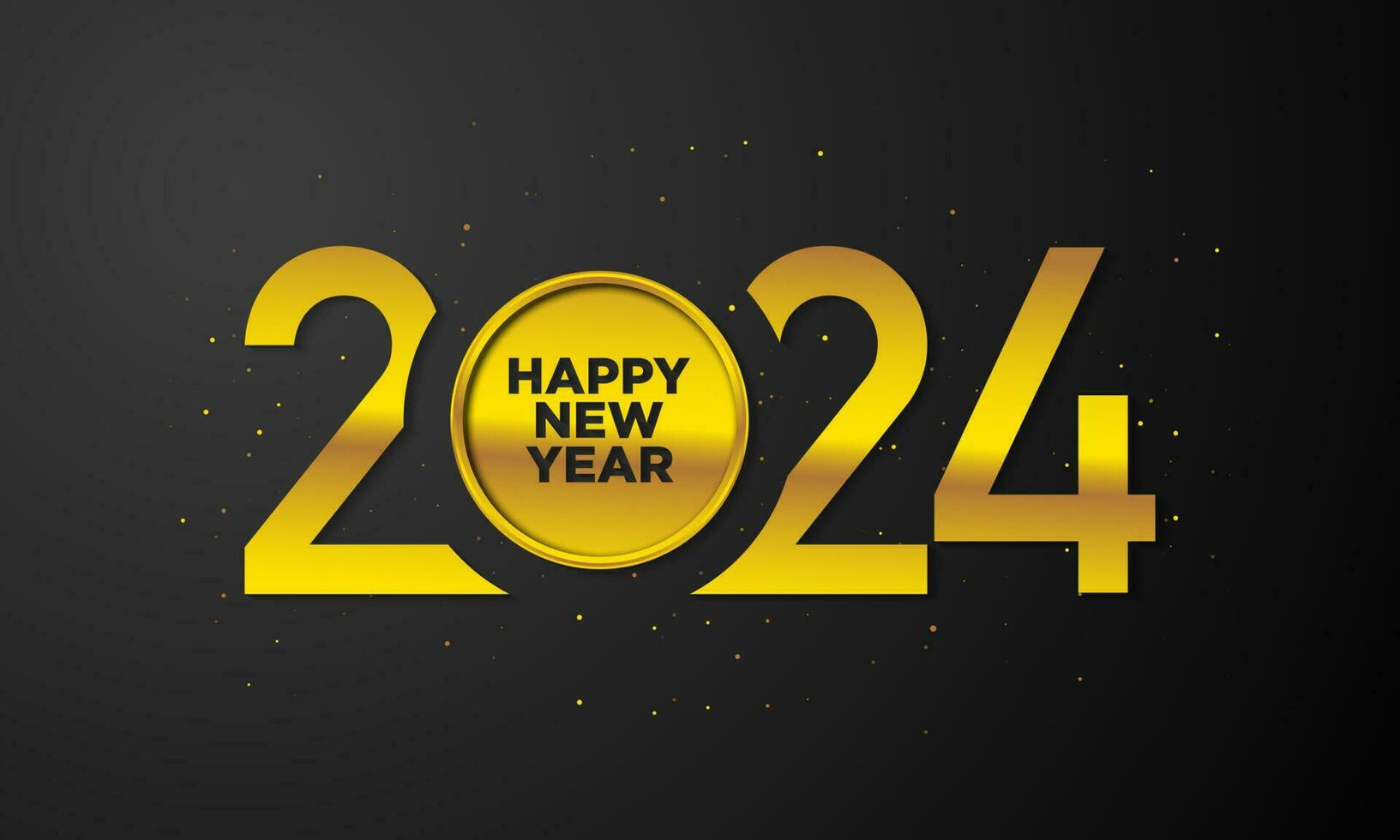 2024 Happy New Year Background Design. vector