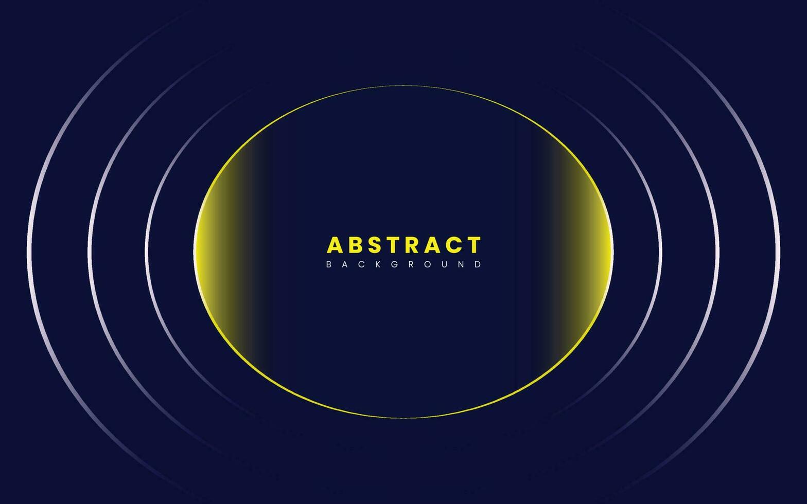 Radiant Light Waves in an Oval Shape on Dark Background. vector