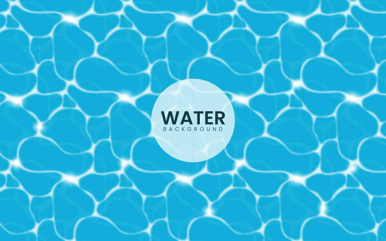 Shiny Blue Water Wave Background in Swimming Pool. vector