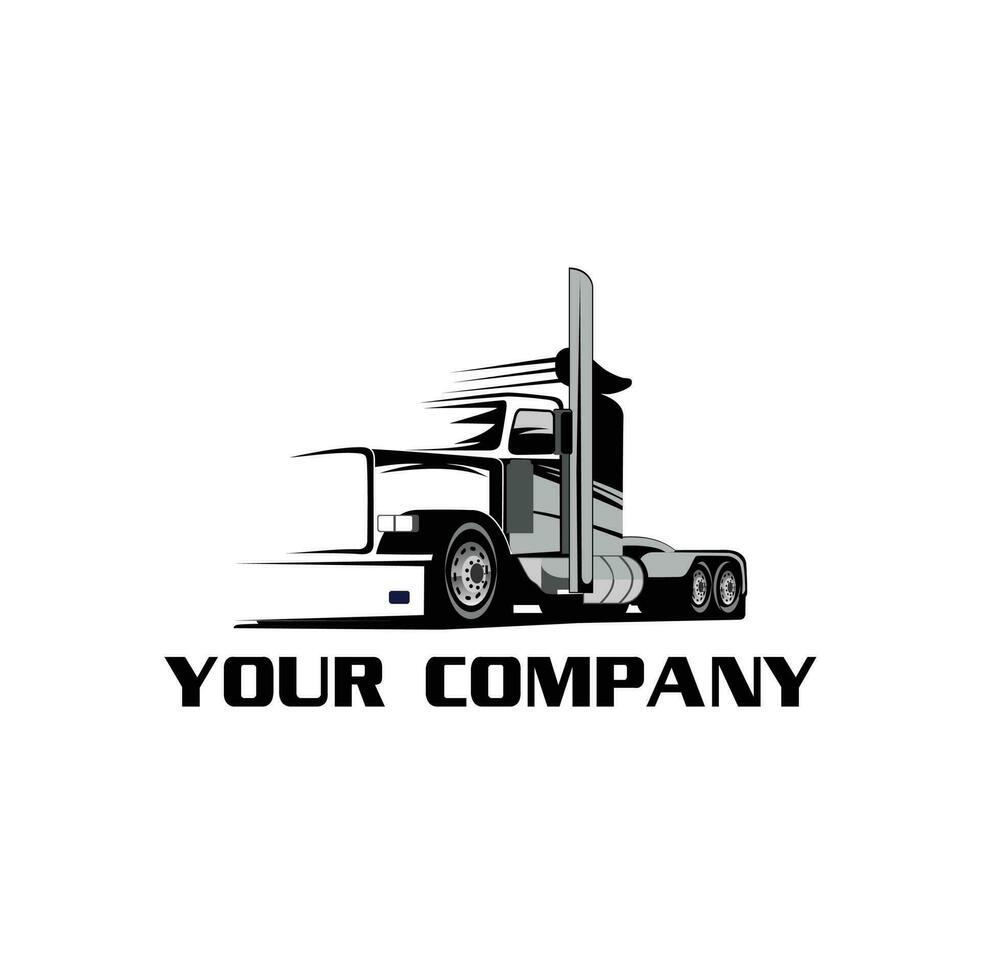 Modern truck cargo illustration vector