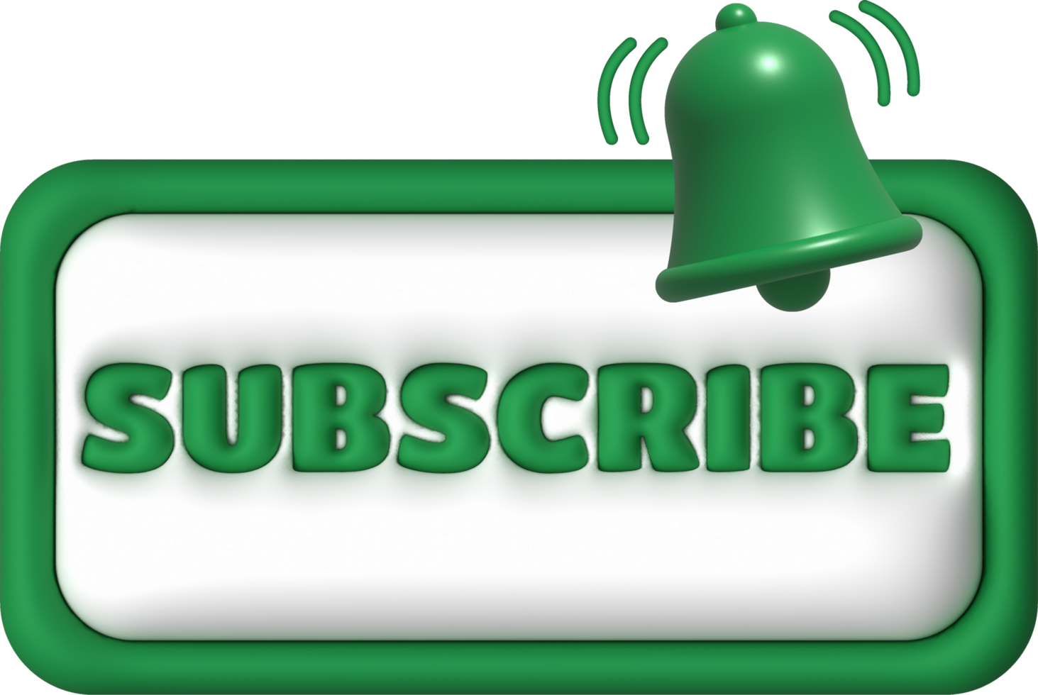 illustration 3D subscribe icon. Subscribe button. 3D element. png