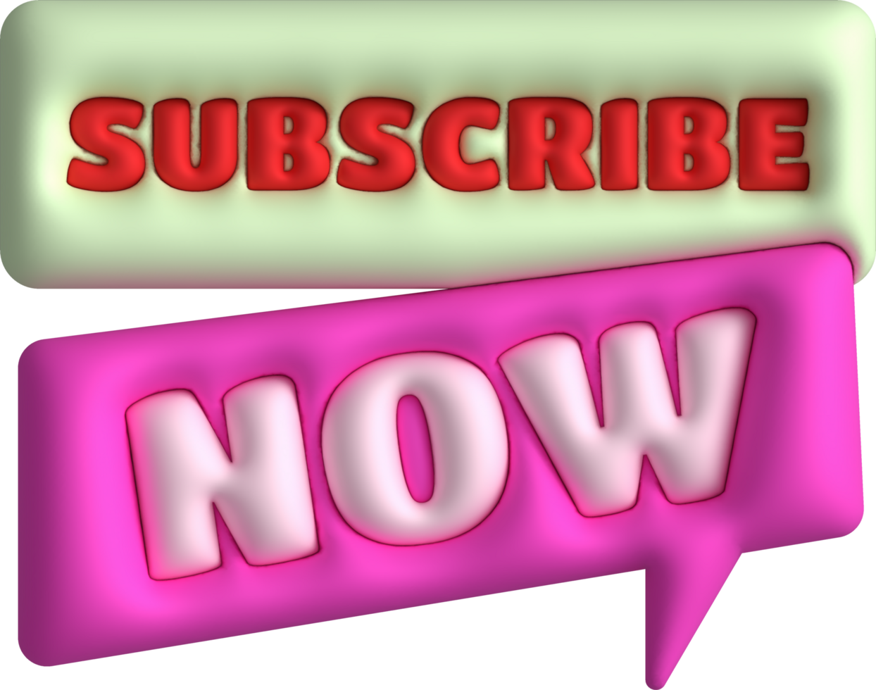 illustration 3D subscribe icon. Subscribe button. 3D element. png