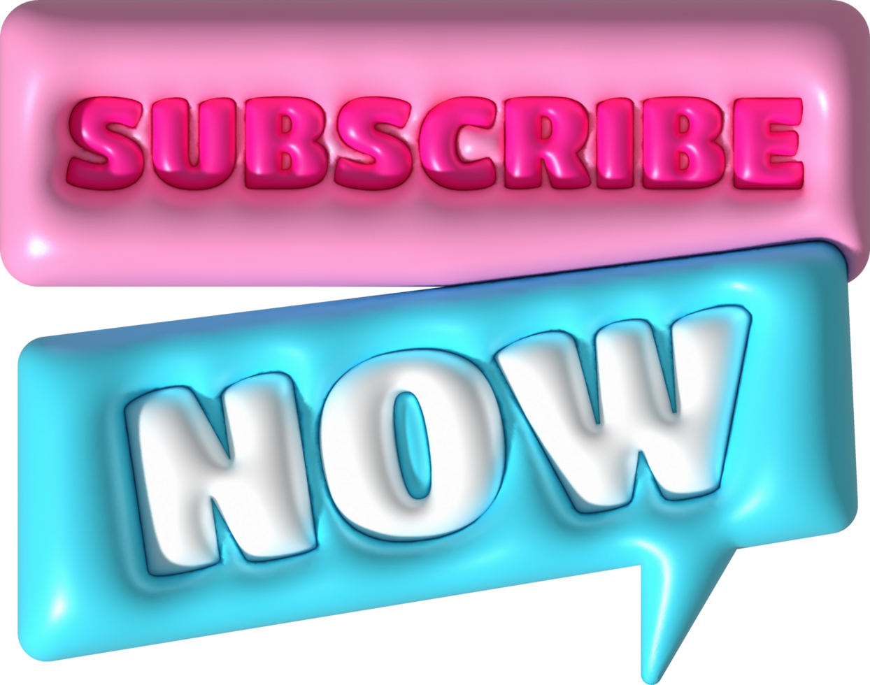 illustration 3D subscribe icon. Subscribe button. 3D element. png