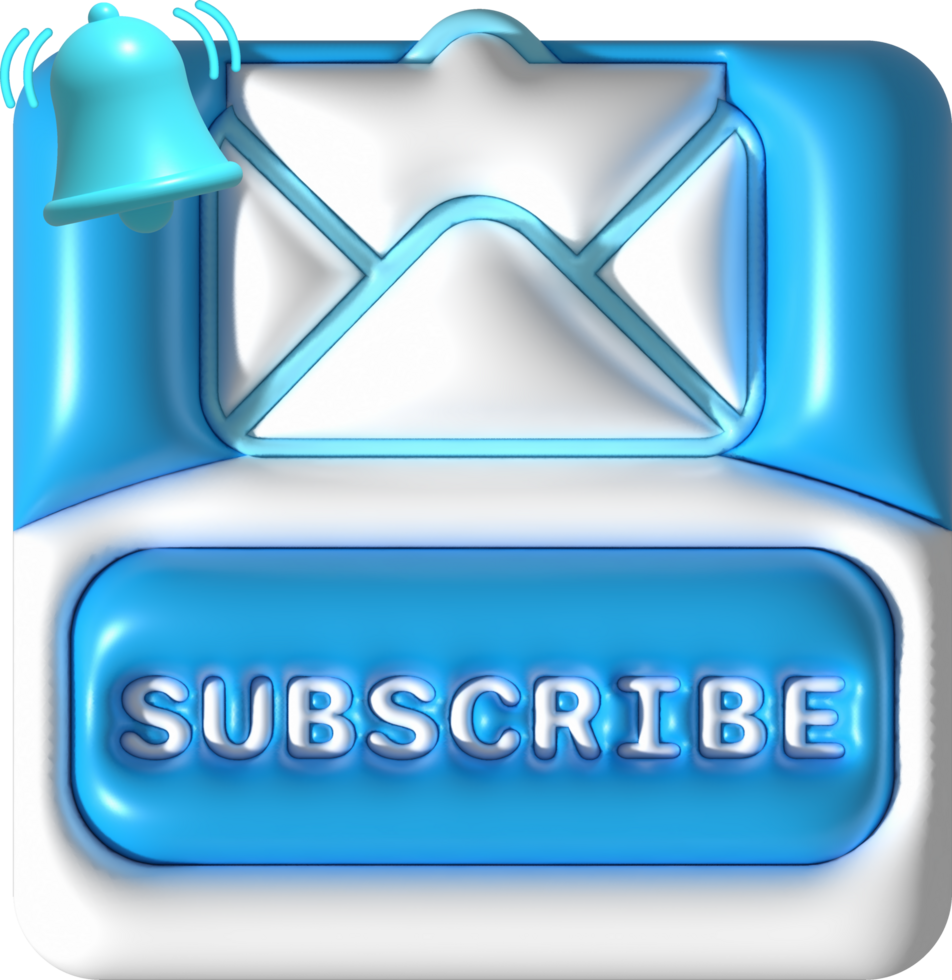 Free Illustration 3d Subscribe Icon Subscribe Button 3d Element