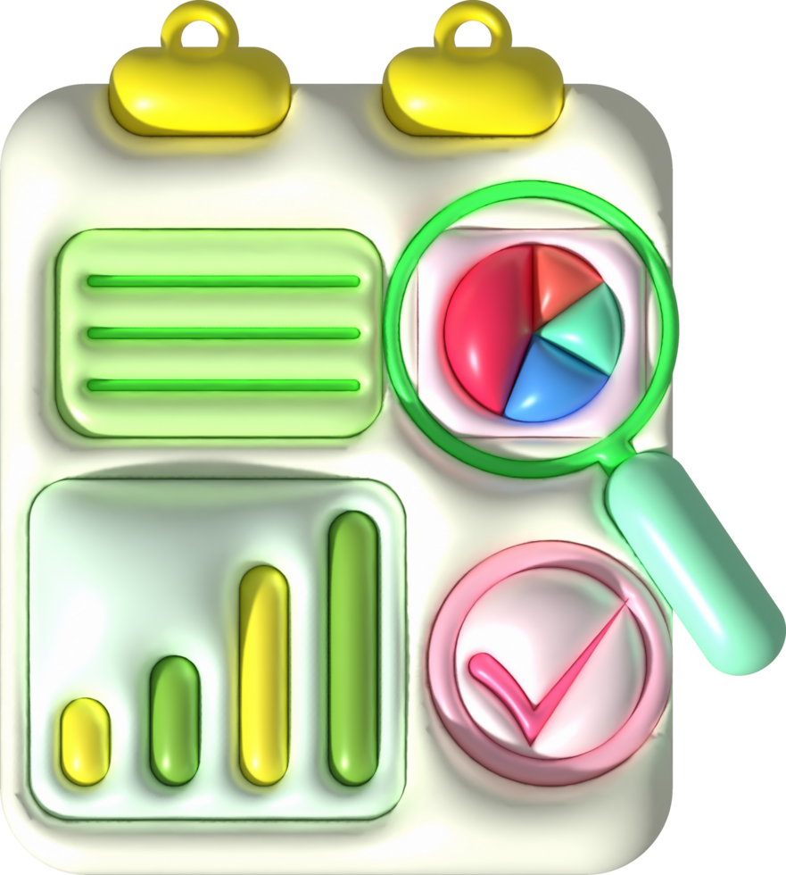 Illustration 3d Daten Suche und Analyse Graph Diagramm png