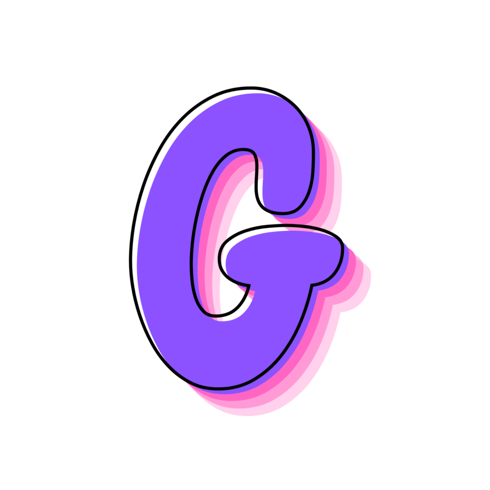 3d alphabet text effect and letter. png