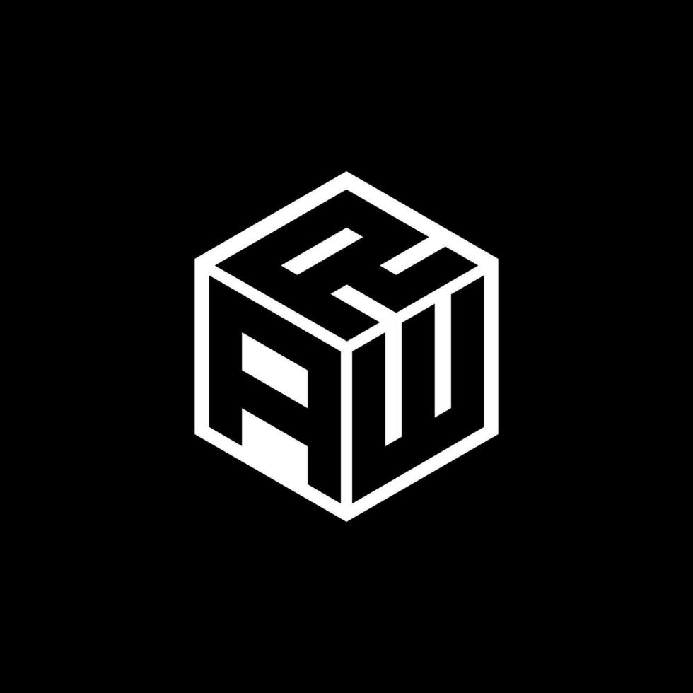 AWR letter logo design in illustration. Vector logo, calligraphy designs for logo, Poster, Invitation, etc.