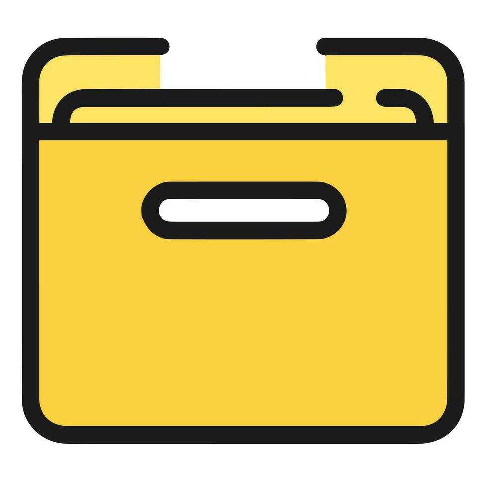 Folder icon for web and application vector