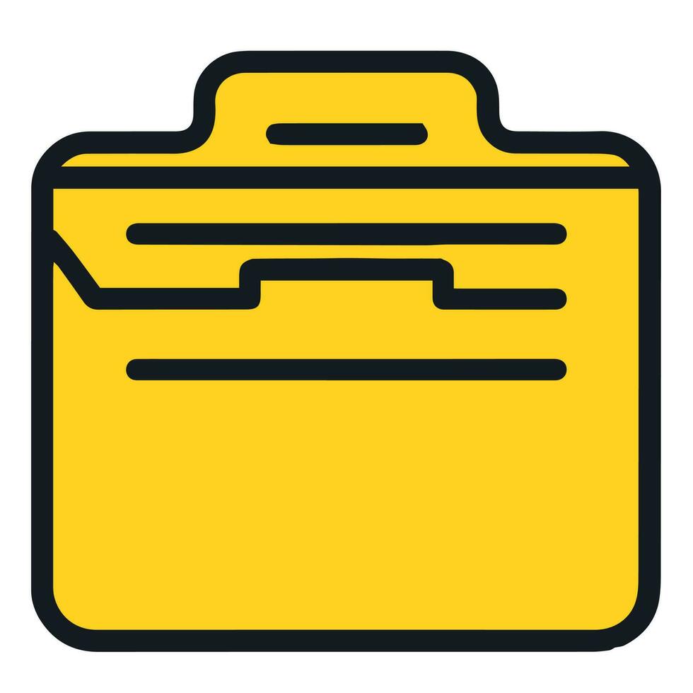 Folder icon for web and application vector