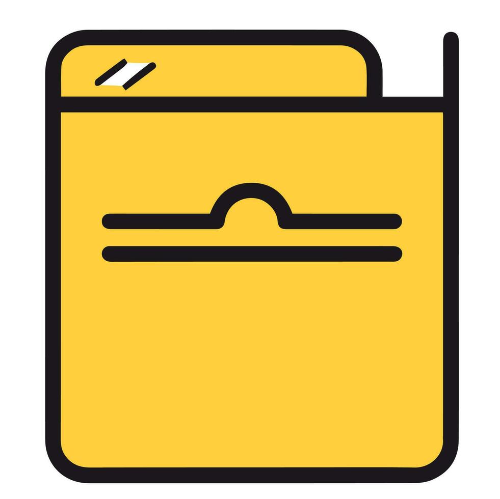 Folder icon for web and application vector