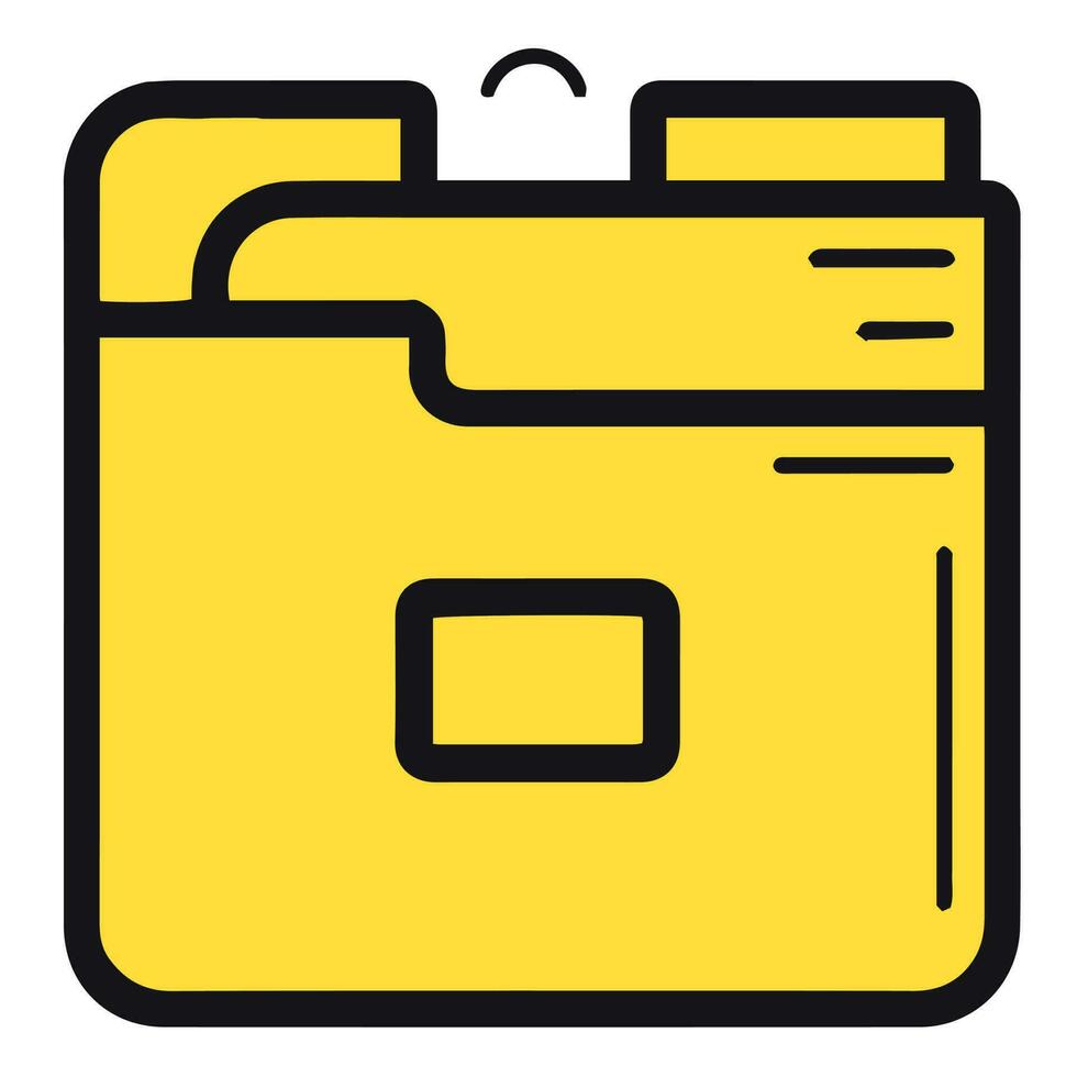 Folder icon for web and application vector