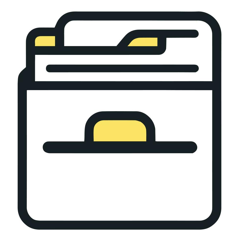 Folder icon for web and application vector