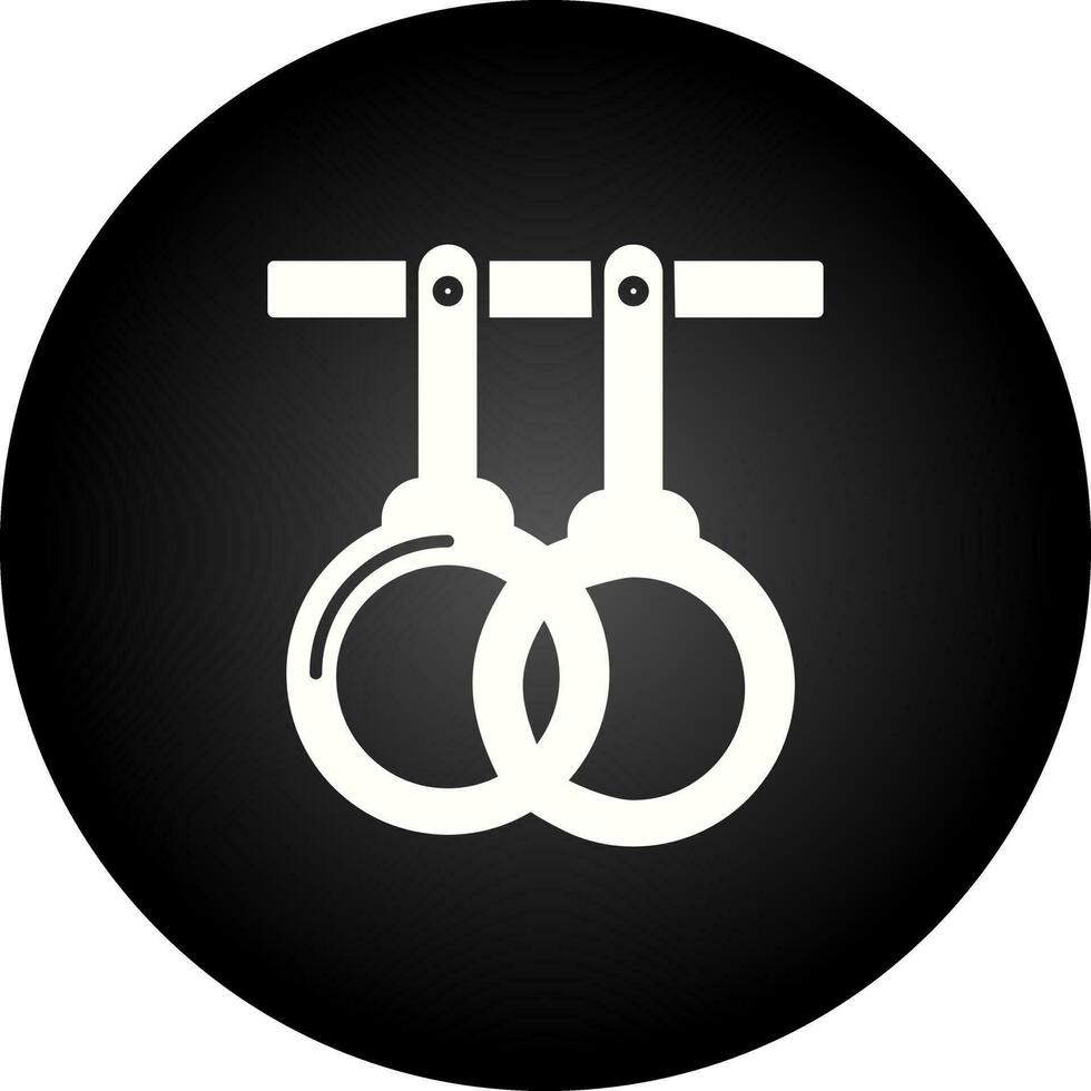 icono de vector de anillos de gimnasio