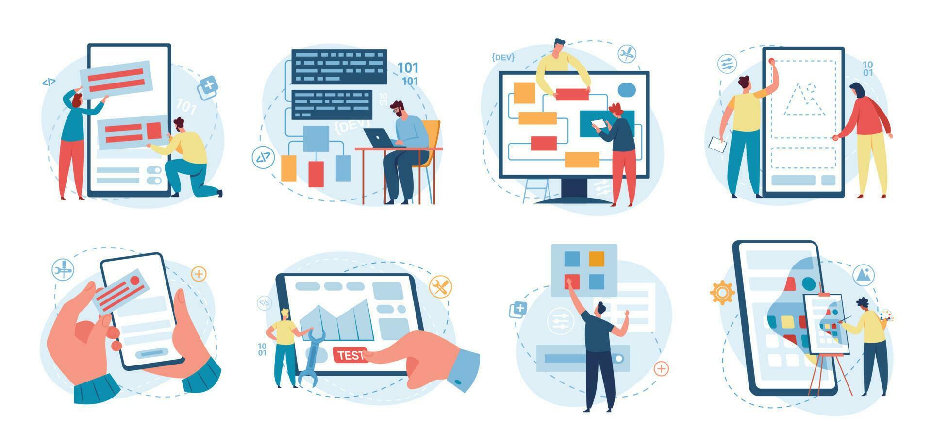 Web designer and programmer working on web development. Software ...
