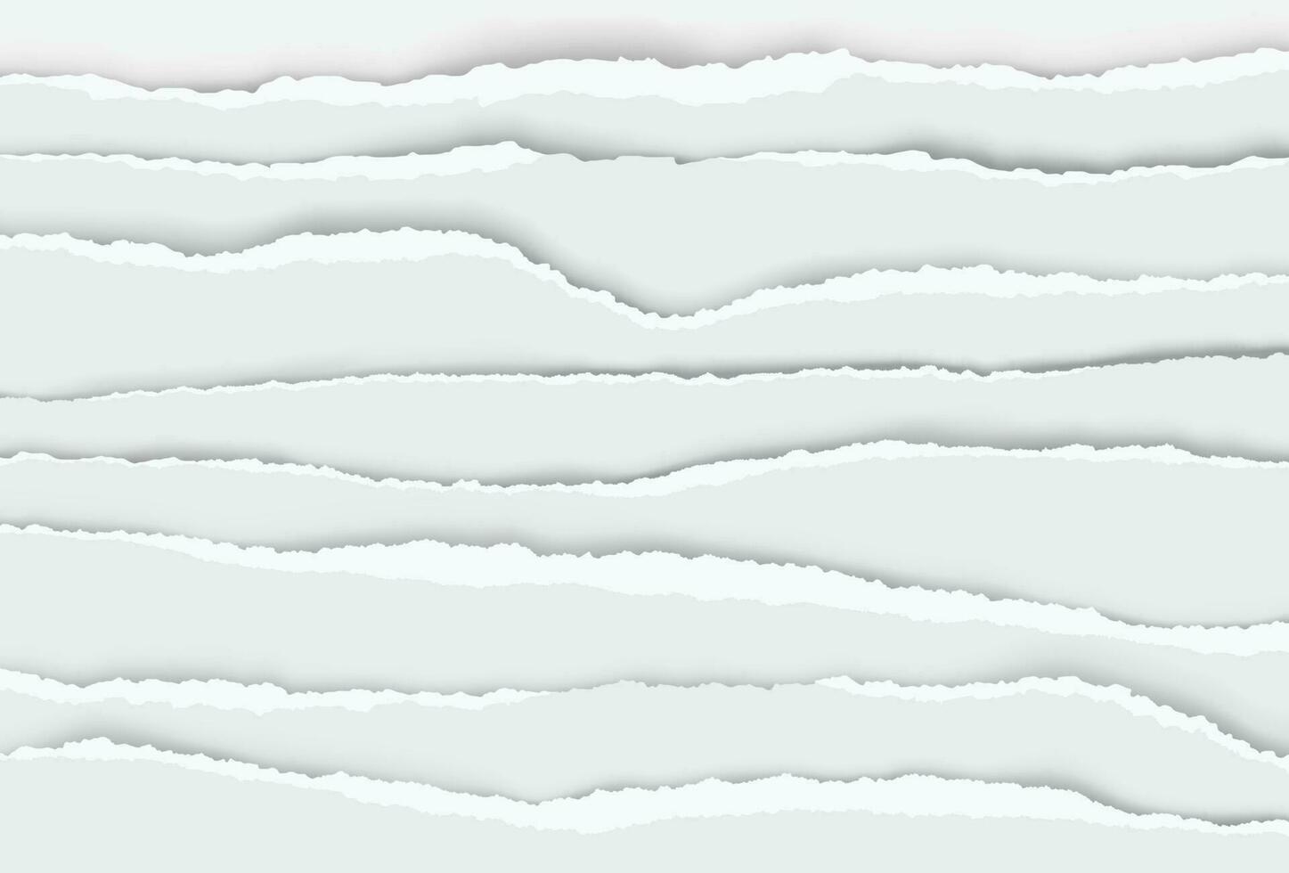 Torn paper edges, newspaper ripped page strips. Realistic ragged papers