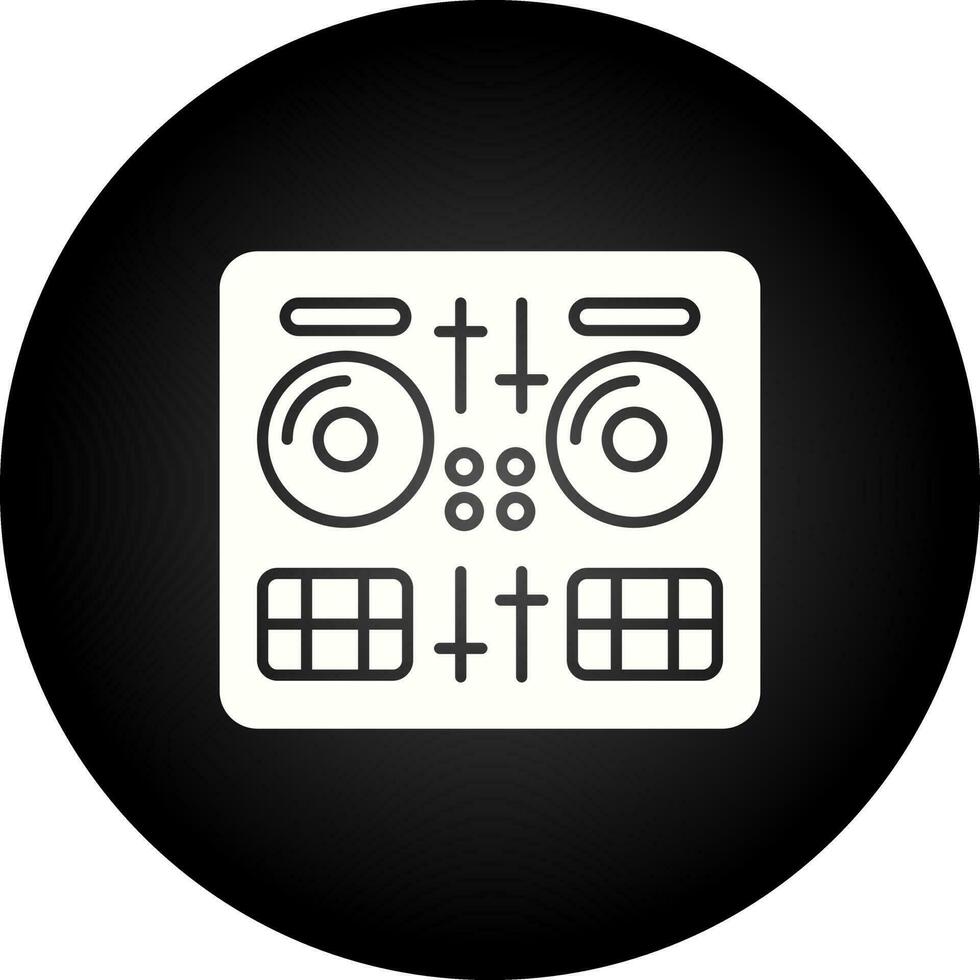 icono de vector de DJ