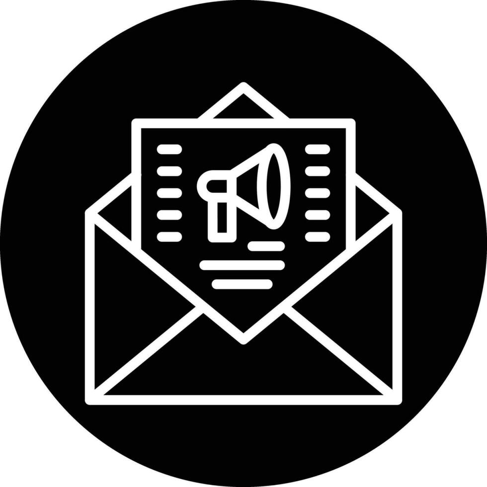 Newsletter Vector Icon Design