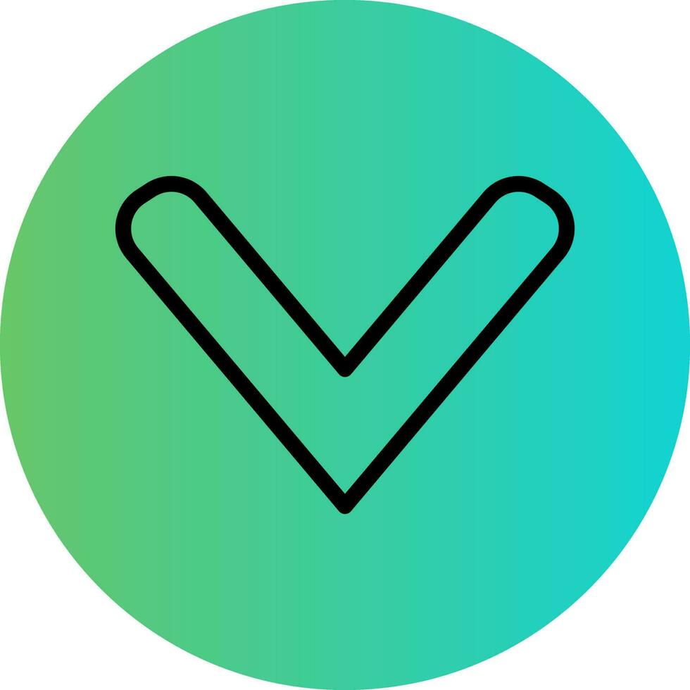 Down Chevron Vector Icon Design