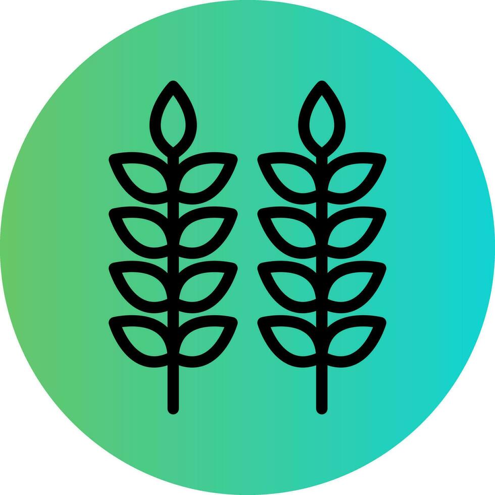 Wheat Plantation Vector Icon Design