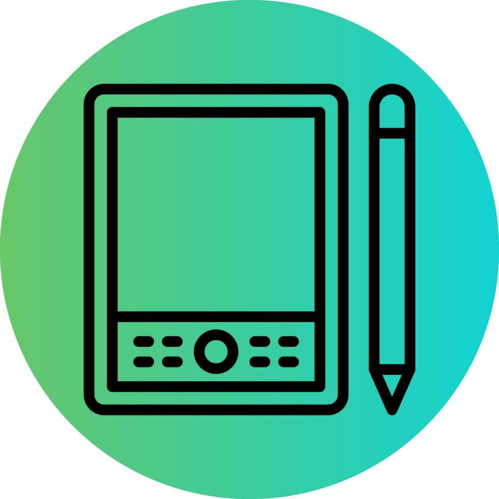 Pen Tablet Vector Icon Design