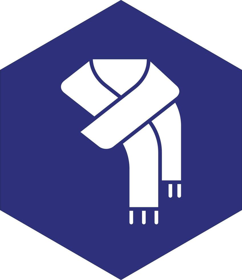 diseño de icono de vector de bufanda