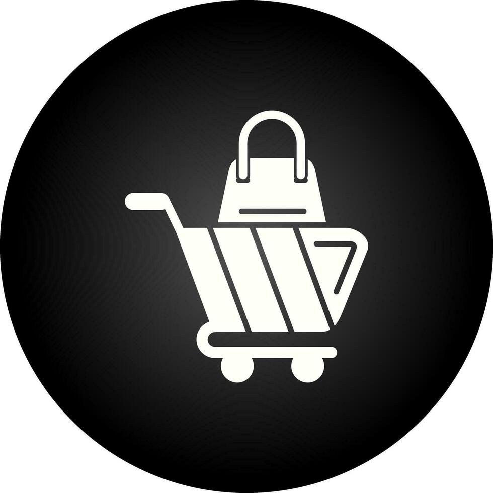 icono de vector de carrito de compras