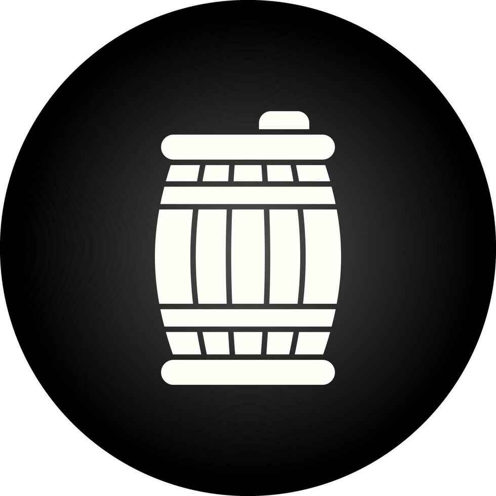 icono de vector de barril