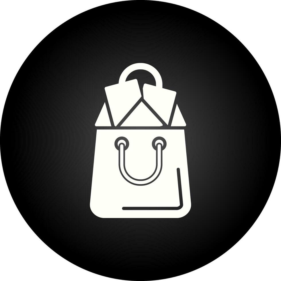 icono de vector de bolsa de compras