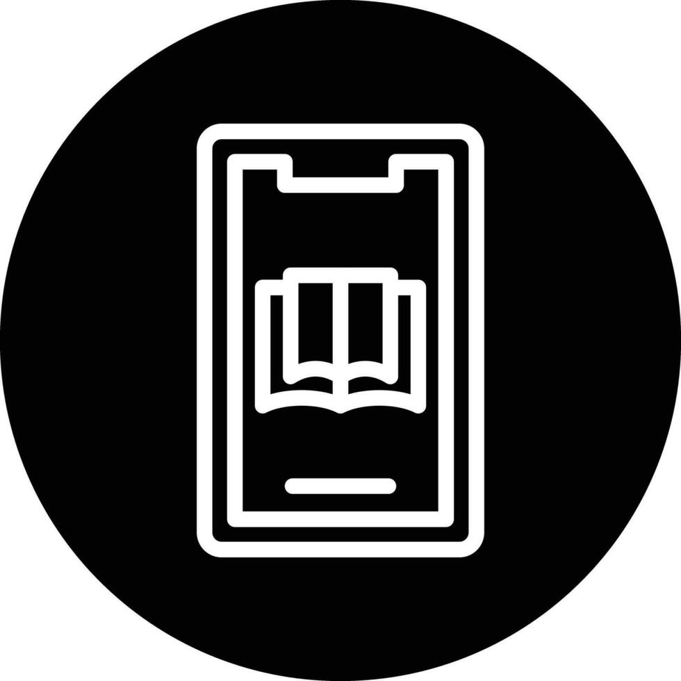 Mobile Ebook Vector Icon Design