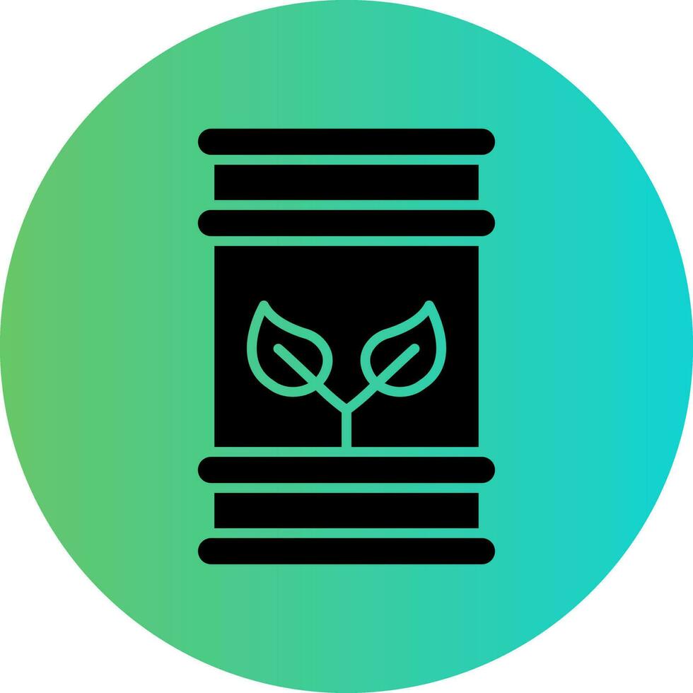 Eco Barrel Vector Icon Design