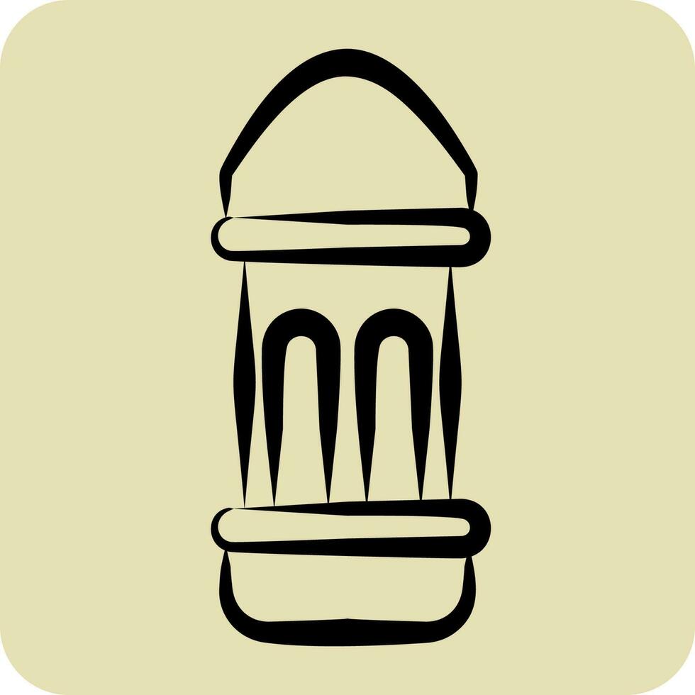 Icon Adhan. related to Eid Al Fitr symbol. glyph style. islamic. ramadhan. simple illustration vector