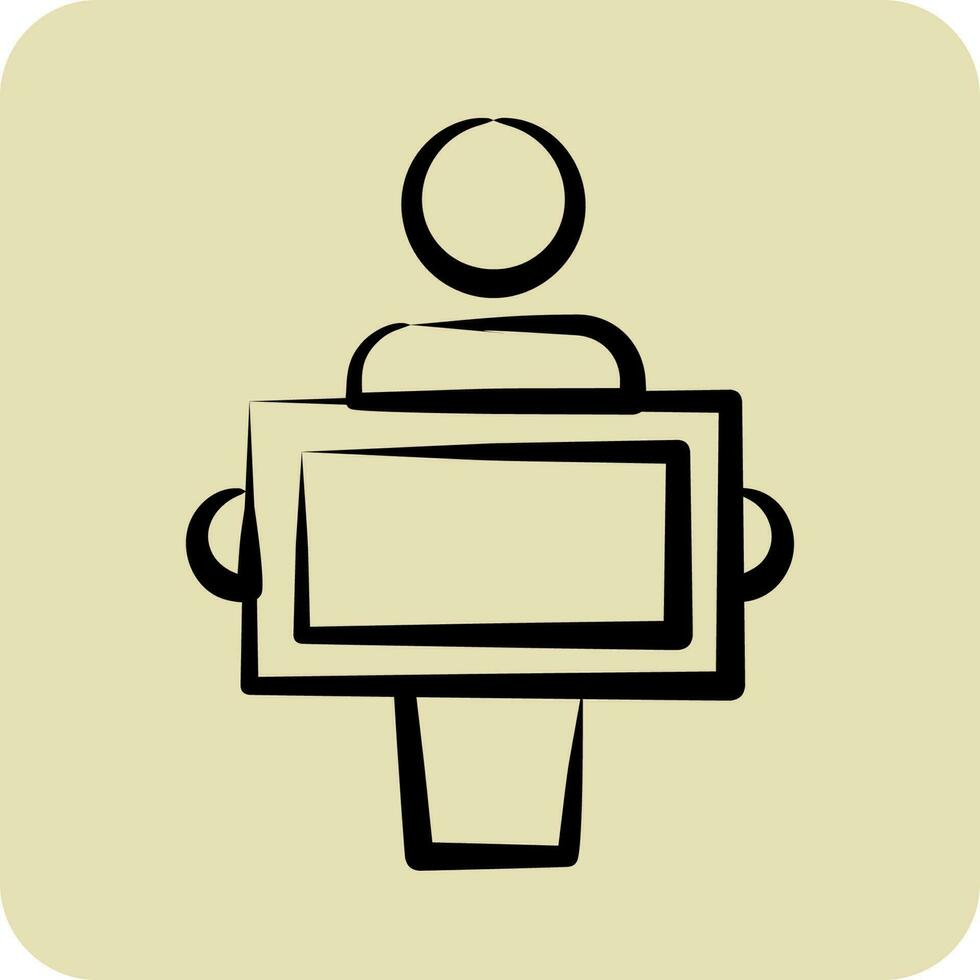 Icon Donation. related to Volunteering symbol. glyph style. Help and support. friendship vector