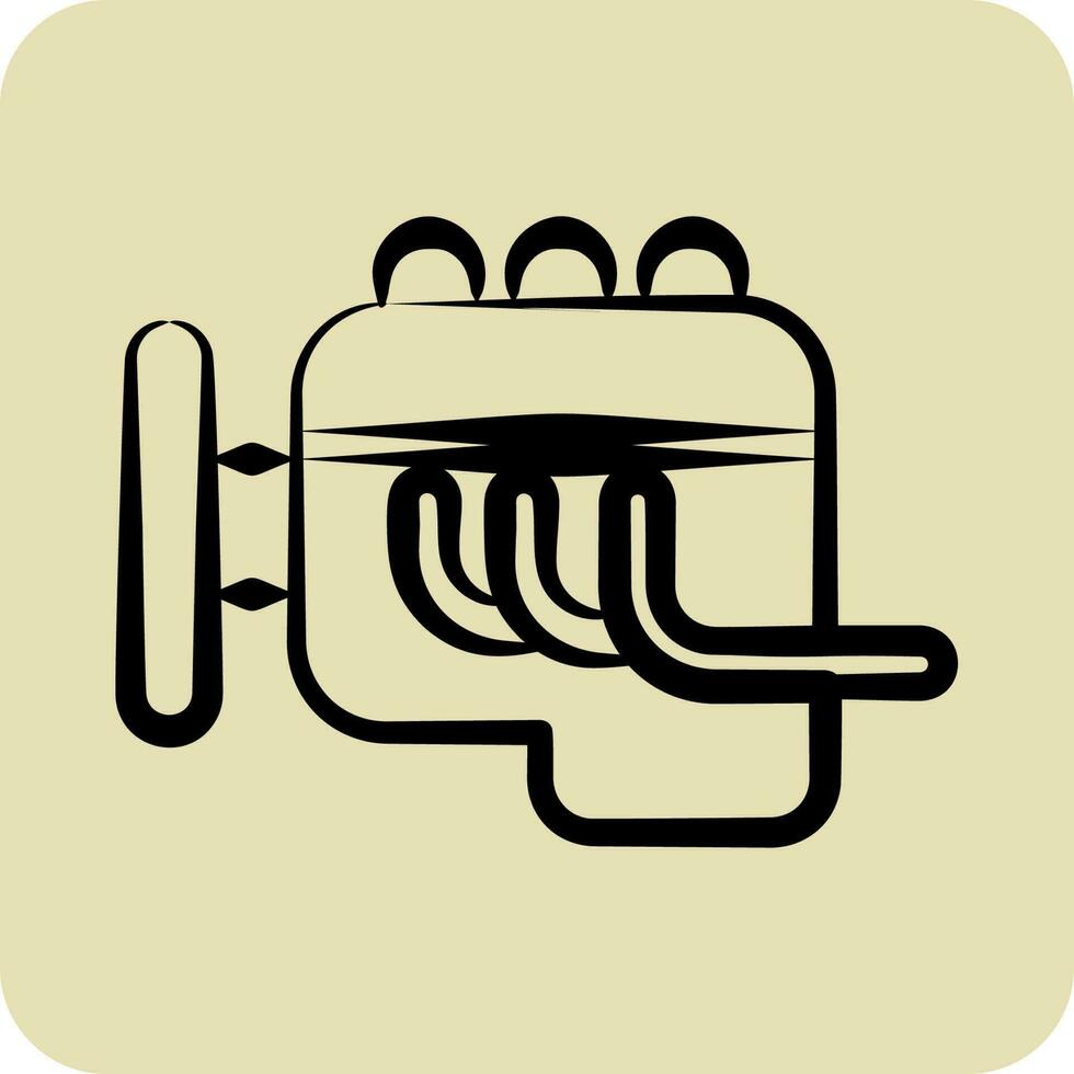 Icon Engine. related to Car Service symbol. Glyph Style. repairin. engine. simple illustration vector