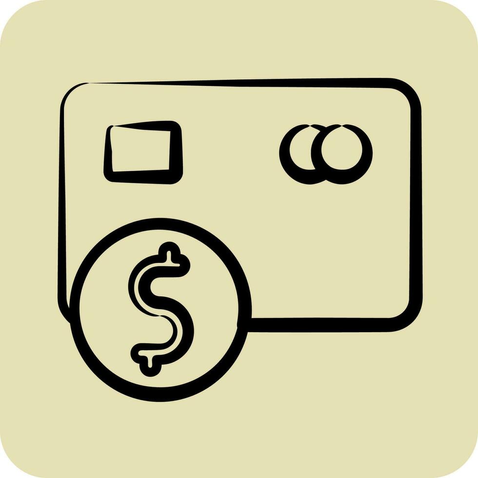 Icon Payment Options. related to Contactless symbol. glyph style. simple design editable. simple illustration vector
