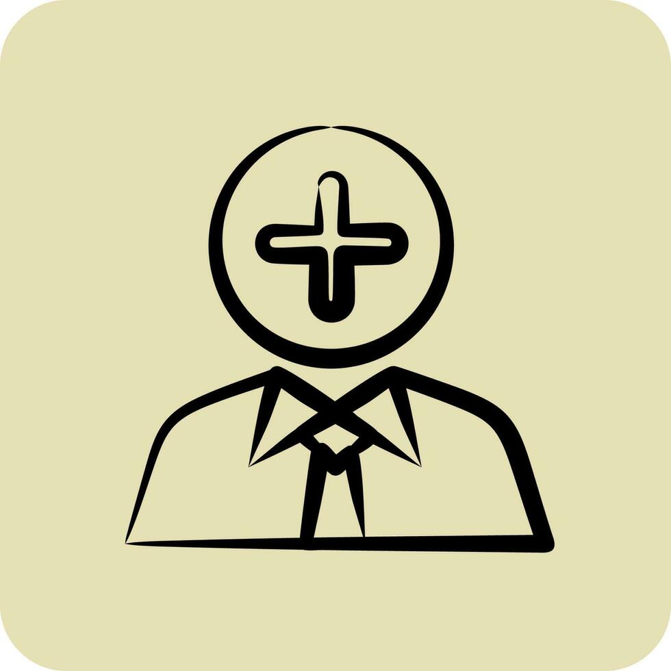 Icon Positive Thoughts. related to Psychological symbol. glyph style. simple illustration. emotions, empathy, assistance vector