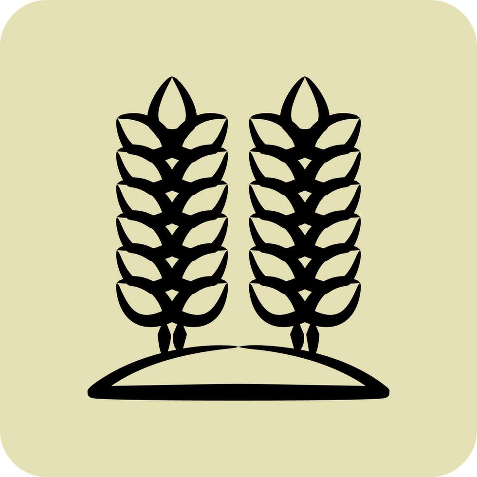 Icon Agriculture. related to Environment symbol. glyph style. simple illustration. conservation. earth. clean vector