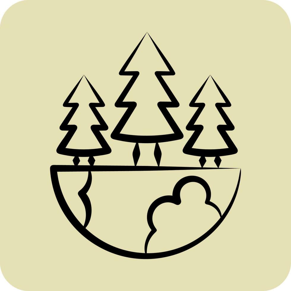 Icon Earth Environment. related to Environment symbol. glyph style. simple illustration. conservation. earth. clean vector