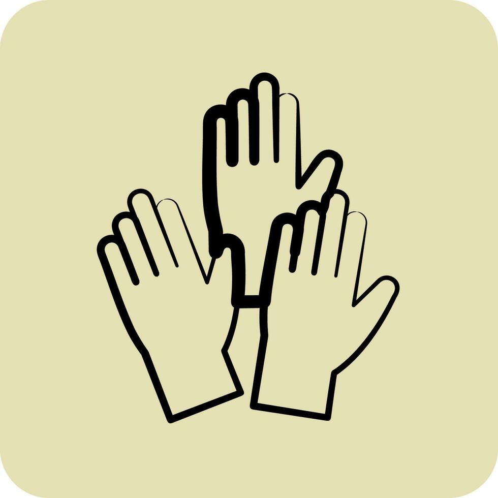 Icon Emergency. related to Volunteering symbol. glyph style. Help and support. friendship vector