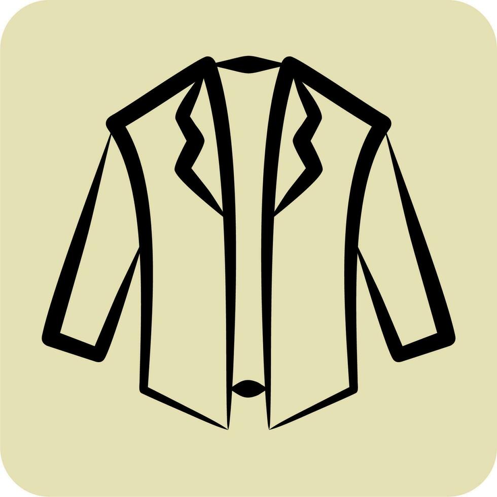Icon Jacket. related to Black Friday symbol. glyph style. shopping. simple illustration vector