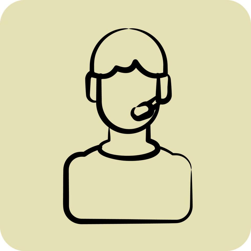 Icon Support. related to Volunteering symbol. glyph style. Help and support. friendship vector